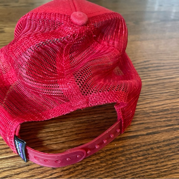 Red Patagonia Trucker Hat SnapBack Embroidered Patch - Picture 5 of 12